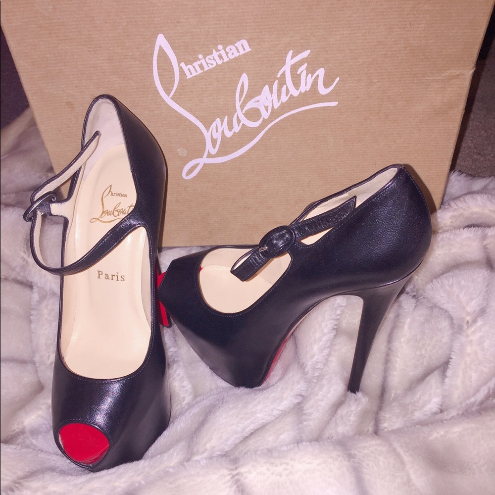 Christian Louboutin Mary Jane Platform Pumps NEW